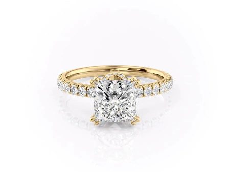 The Sofia Set With A 3 Carat Princess Moissanite Online now