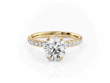 The Sofia Set With A 4.5 Carat Round Moissanite Online