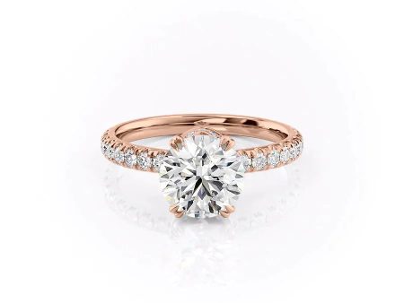 The Sofia Set With A 3.5 Carat Round Moissanite For Cheap